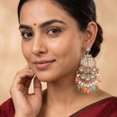 Js Fashion  Mehendi Multicolor Beaded Antique Party Wear Earrings