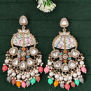 Js Fashion  Mehendi Multicolor Beaded Antique Party Wear Earrings