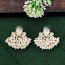 Js Fashion  Designer Pearl Drop Kundan Party Wear Earrings