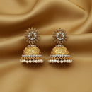 JS Fashion Royal Austrian Stone And Pearl Jhumki Earrings