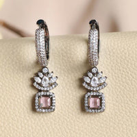 Sian American Diamond Dangler Earrings