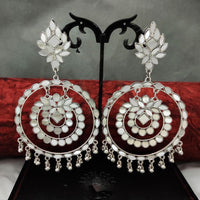 Js Fashion  Antique Designer Full Stones Oxidized Silver Polish Fancy Style Party wear Earring