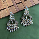 Arham Premium Gold Plated Designer Heavy Polki Kundan Beads Meenakari Dangler Earrings