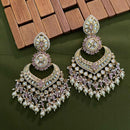 Arham Premium Gold Plated Designer Heavy Polki Kundan Beads Dangler Earrings