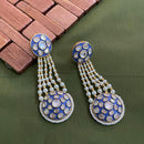 Arham Premium Gold Plated Designer Heavy Polki Kundan Beads Meenakari Dangler Earrings