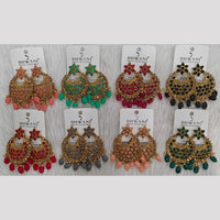 Dhwani Elegant Pota Stone And Pearl Dangler Earrings (Pack of 8)