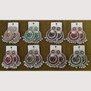 Dhwani Sparkling Crystal Stone And Austrian Stone Beads Dangler Earrings