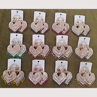 Dhwani Heritage Mirror Work And Beads Dangler Earrings