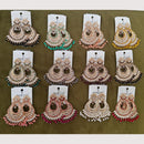 Dhwani Classic Kundan Stone And Pearl Ethnic Dangler Earrings