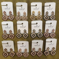 Dhwani Royal Crystal And Pearl Statement Dangler Earrings