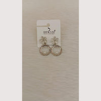 Dhwani Sparkling Crystal Stone And Austrian Stone Beads Dangler Earrings