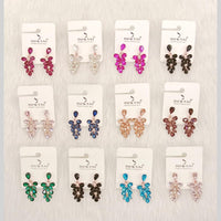 Dhwani Trendy Rose Gold Plated Crystal Stone Dangler Earrings