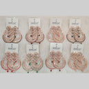 Dhwani Sparkling Austrian Stone Dangler Earrings with Beads (Pack of 8)