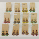 Dhwani Elegant Pota Stone And Beaded Dangler Earrings