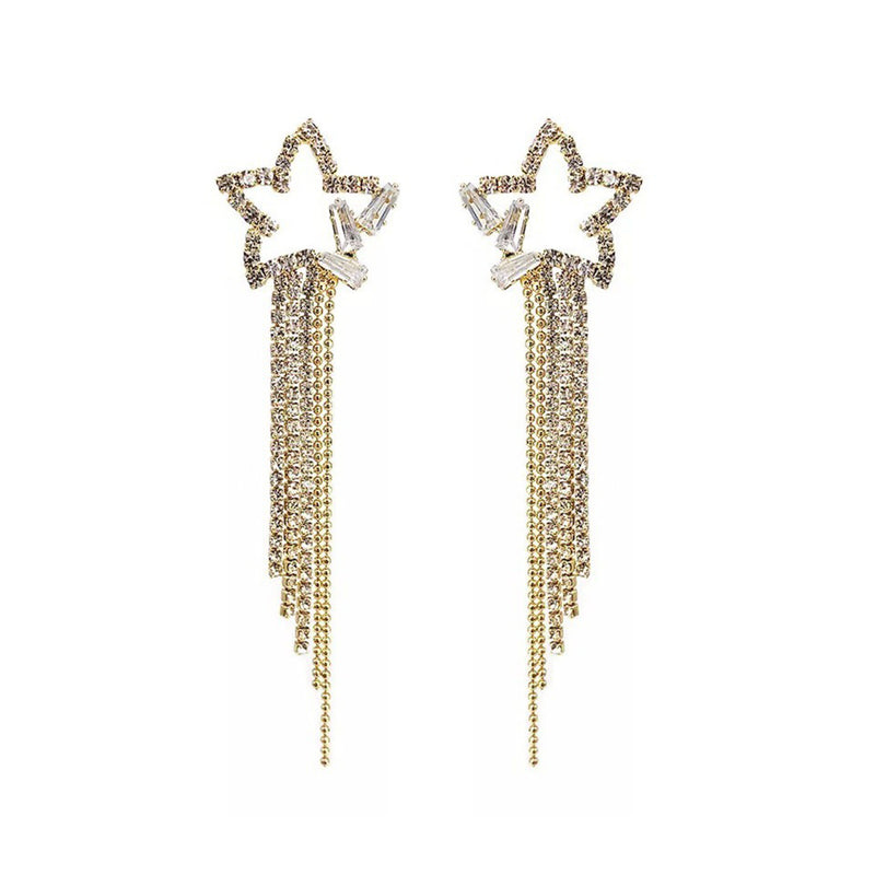 Salty Starry Disco Earrings - Tassel Earring