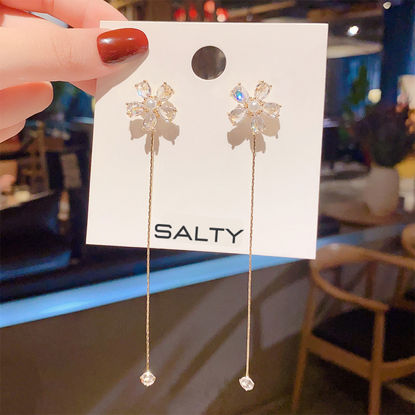 Salty Blossom 2in1 Stud Earrings - Drops & Danglers