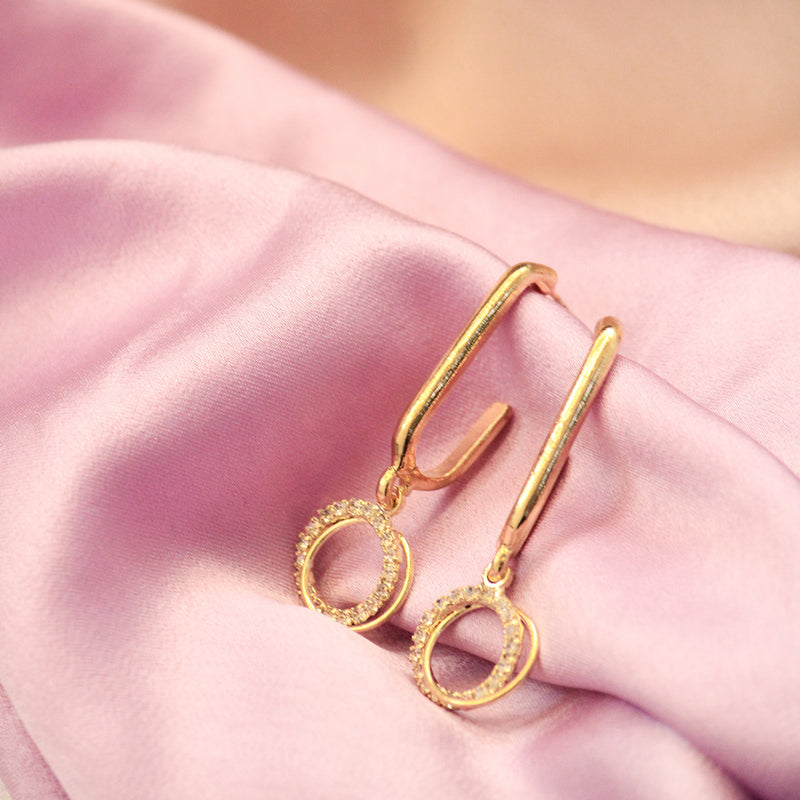 Salty Casual Trend Gold Earrings - Drop Earrings