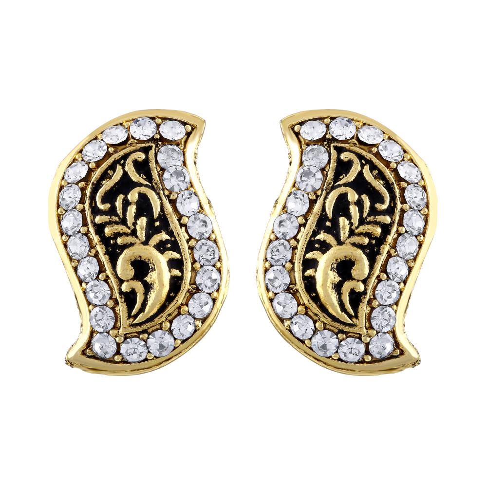 Asmitta Gold Plated Stud Earrings