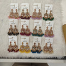 Dhwani Glamorous Austrian Stone And Beads Dangler Earrings