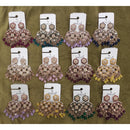 Dhwani Grace Crystal Stone Beads And Pearl Occasion Earrings