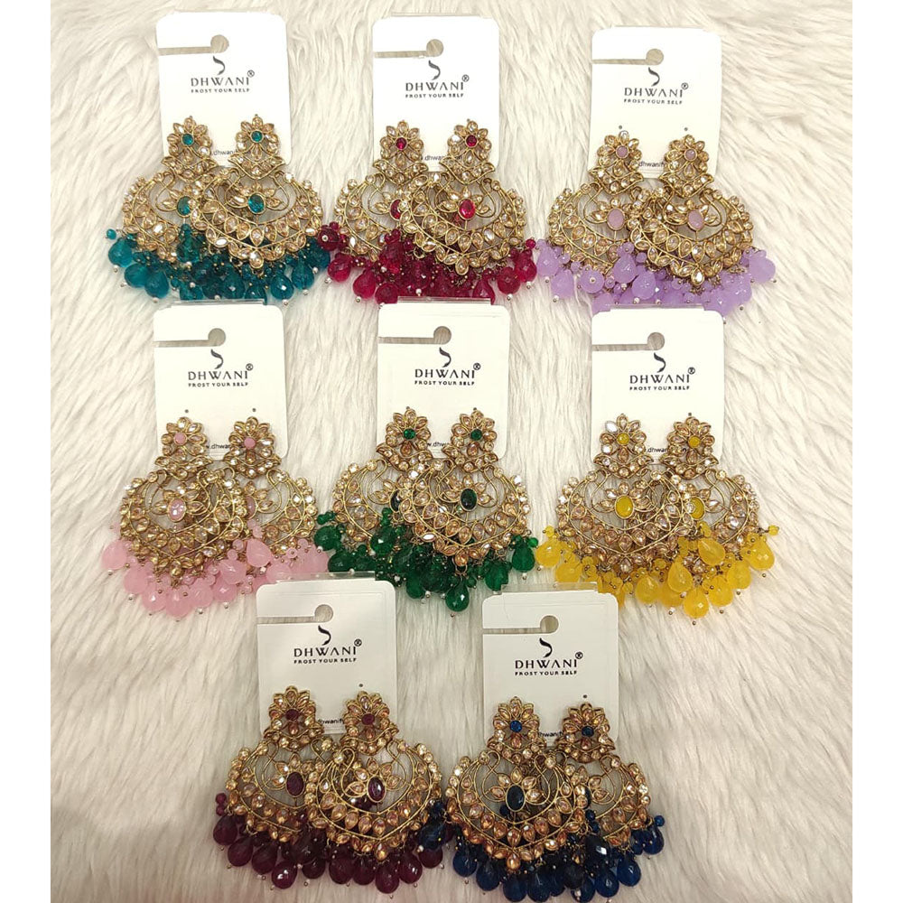 Dhwani Elegant Austrian Stone Pearl And Beads Dangler Earrings