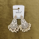 Dhwani Kundan And Austrian Stone Pearl Dangler Earrings 