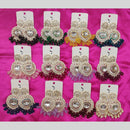 Dhwani Kundan Stone Beads Meenakari Dangler Earrings  (Assorted Color)