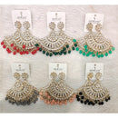 Dhwani Premium Kundan Stone And Beads Dangler Earrings