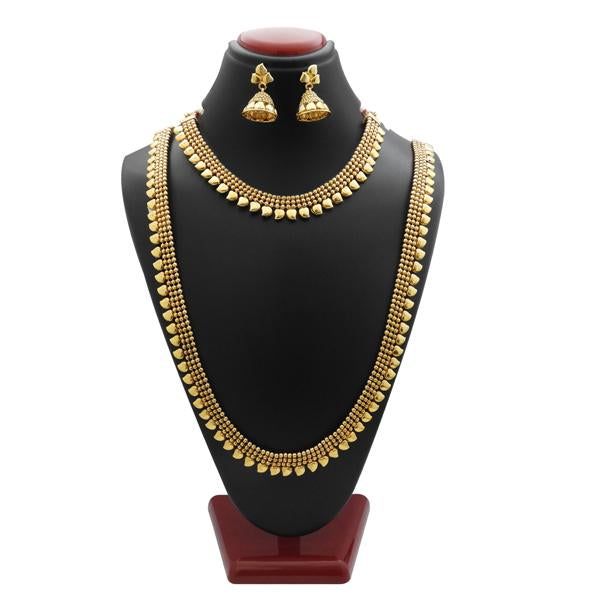 Darshana Jewels Double Copper Necklace Set - FAP0117