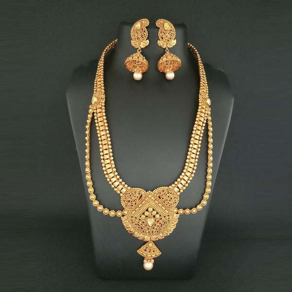 Darshana Jewels AD Stone Copper Necklace Set - FBB0036A