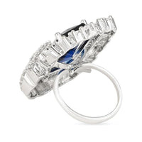 Etnico Special Silver Plated Stylish Latest Fashionable Square Shape Design Adjustable Finger Ring for Women and Girls (FL248ZBl)
