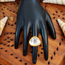 Js Fashion Heritage High Gold Kundan Stone And Meenakari Ring