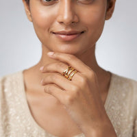 Js Fashion  Modern Anti Tarnish Statement Finger Ring