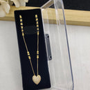 SP Jewellery Party Wear Austrian Stone And Beads Heart Shape Necklace