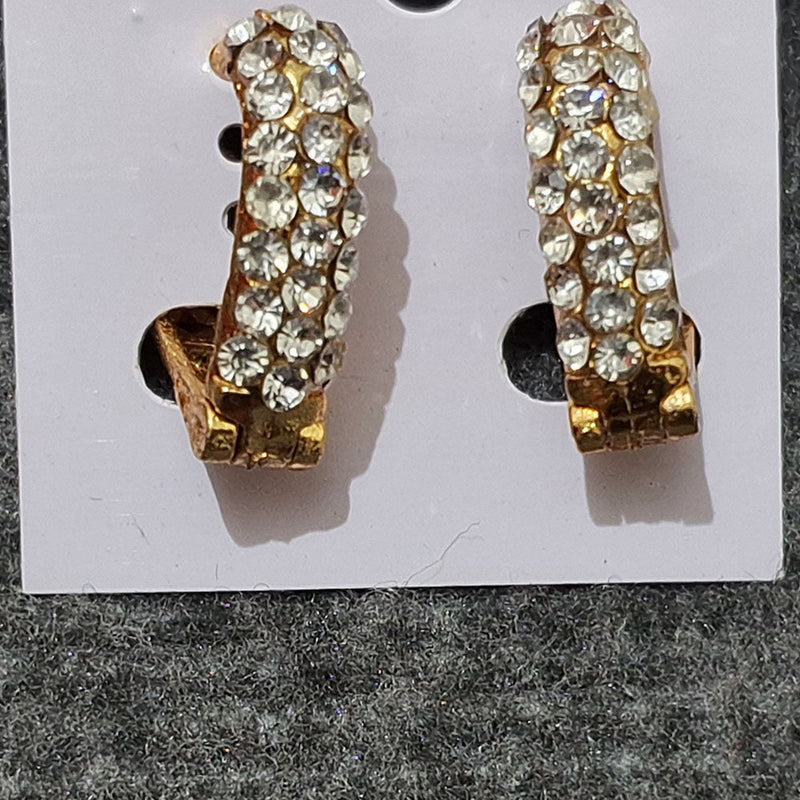 Martina Jewels Gold Plated Austrian Stone Stud Earrings