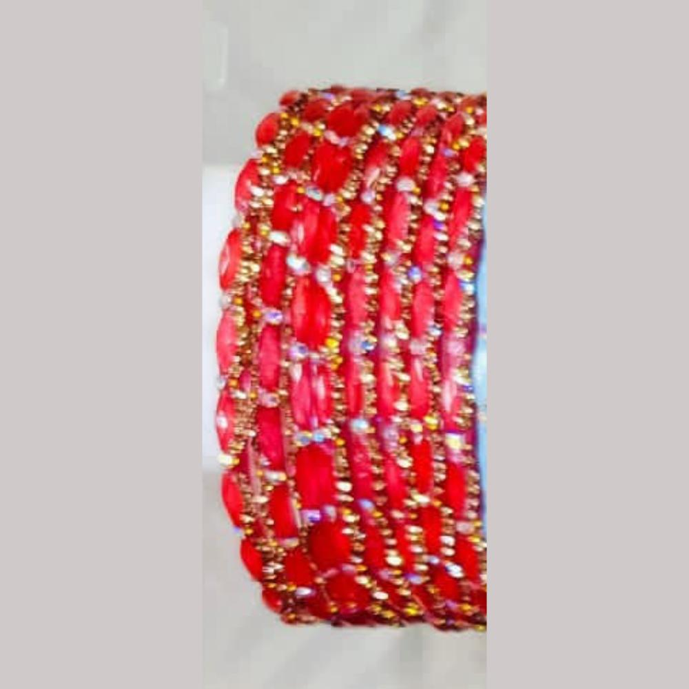 Chitra Bangles Multi Color Glass Bangle (12 Piece In One Box)
