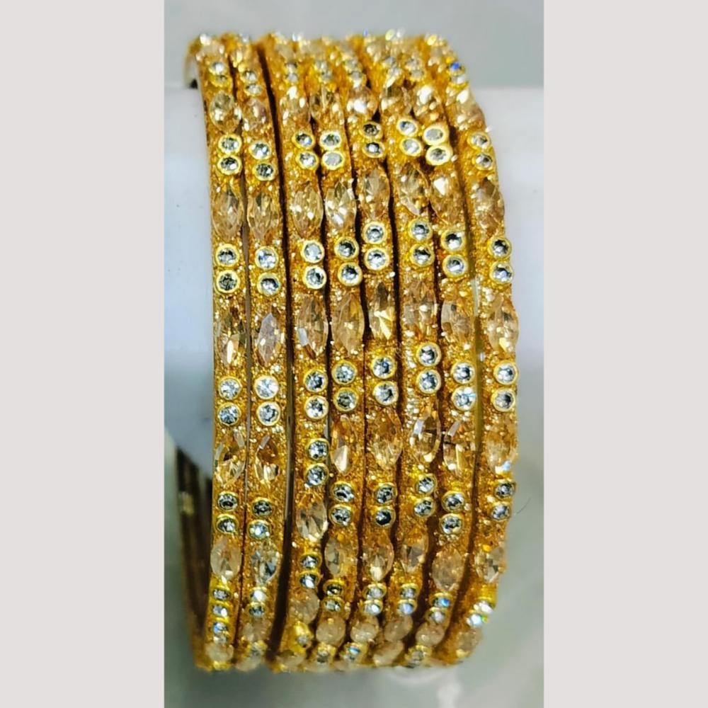 Chitra Bangles Glass Crystal Bangle Set (12 Piece In One Box)