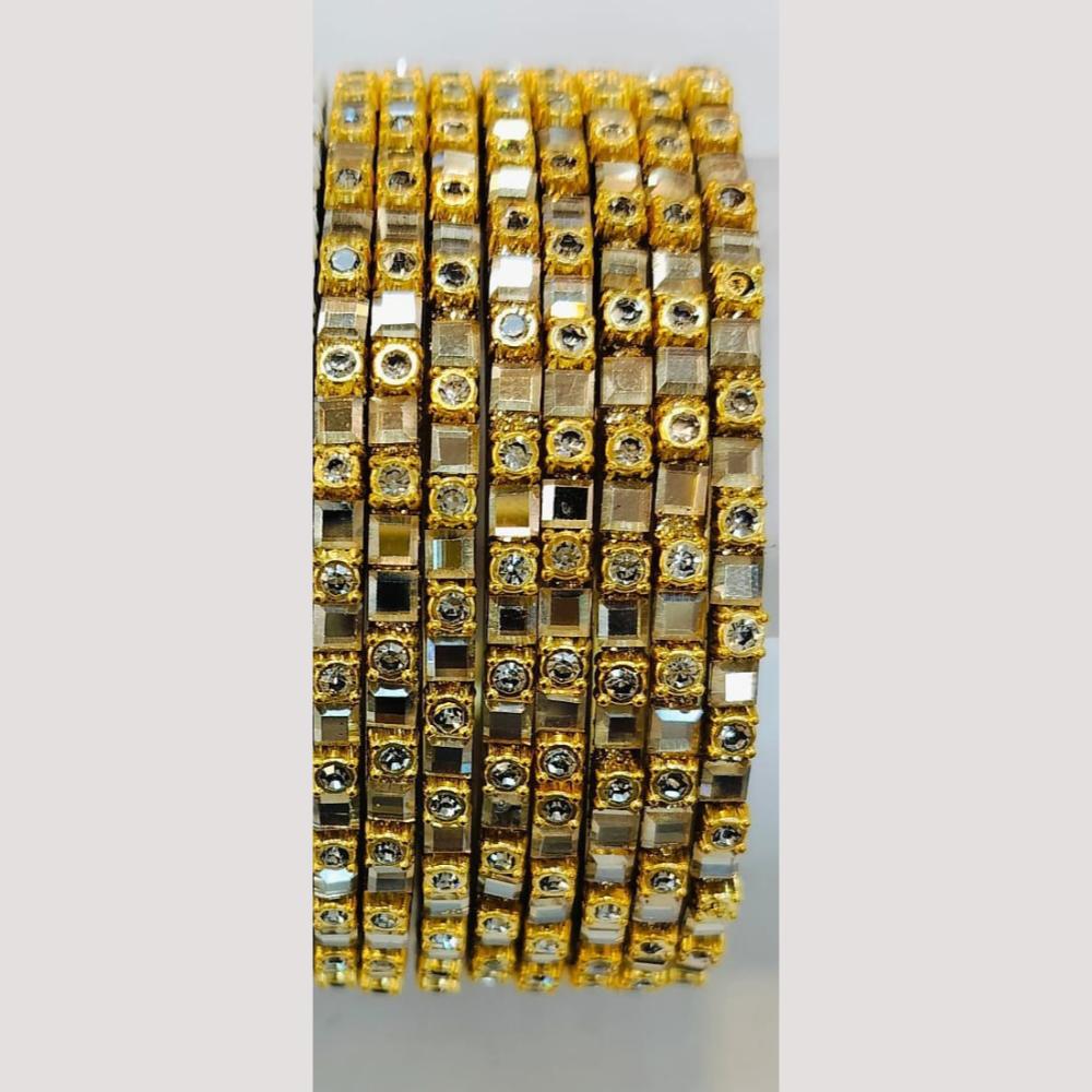 Chitra Bangles Glass Crystal Bangle Set (12 Piece In One Box)