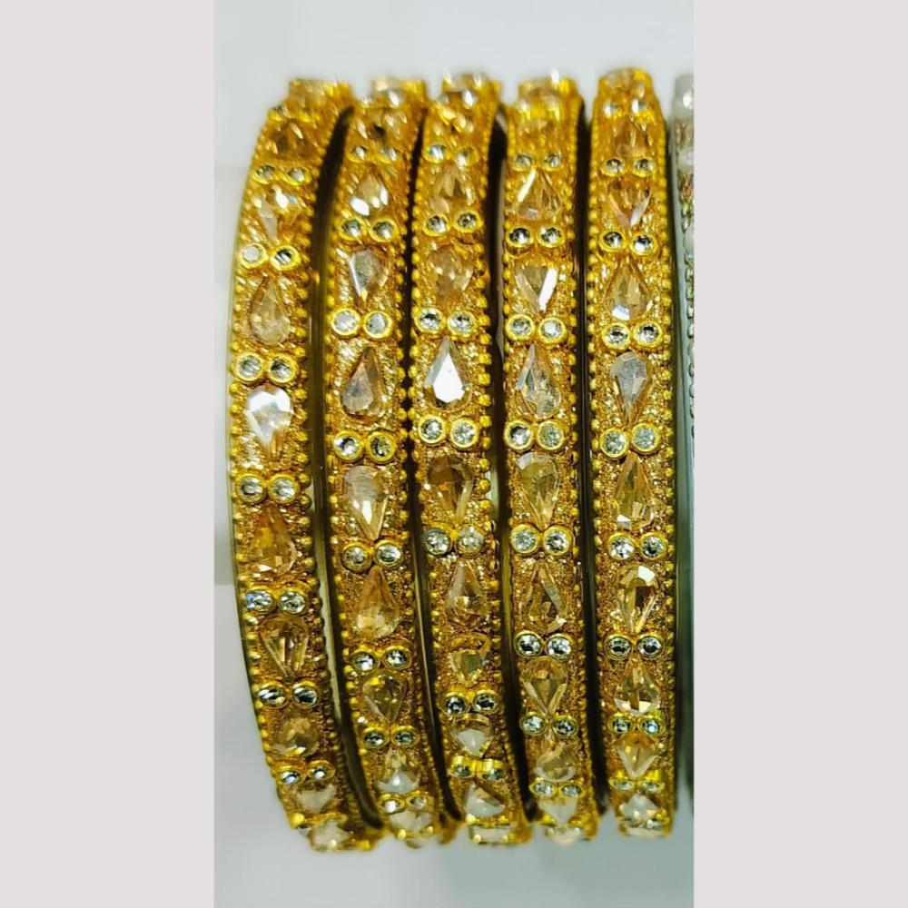 Chitra Bangles Glass Crystal Bangle Set (8 Piece In One Box)