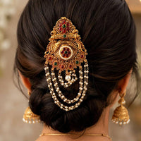 Js Fashion  Antique Gold Finish Designer Juda Pin for Women