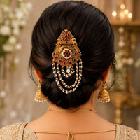 Js Fashion  Antique Gold Finish Designer Juda Pin for Women