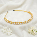Js Fashion  Kundan High Gold Polish Hair Accessories