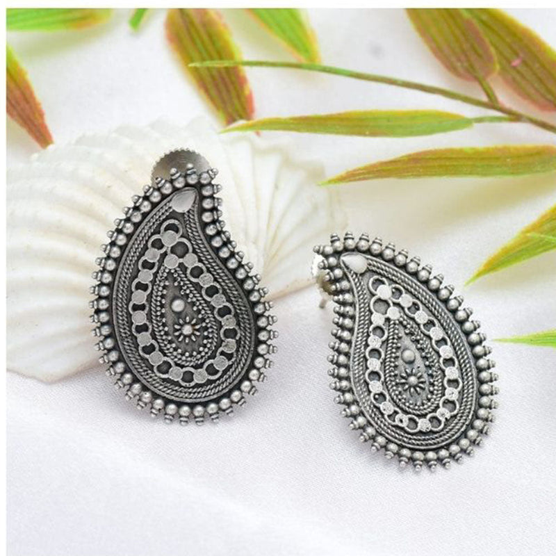 House Of Ree New Stylish Oxidized 18K Gold Studs Earrings for Womens|Women|Girls ER016