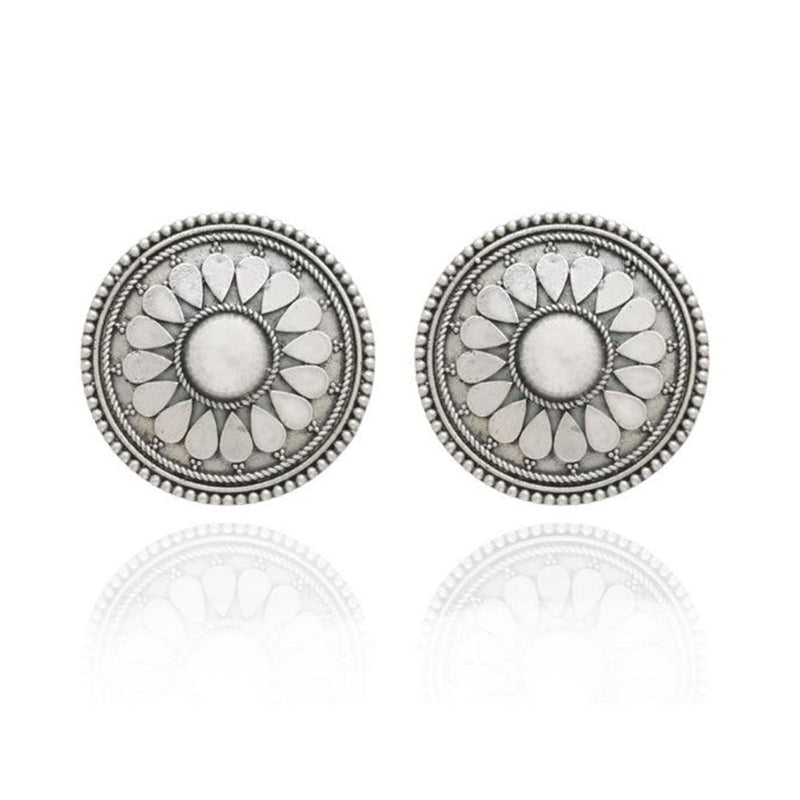 House Of Ree New Stylish Oxidized 18K Gold Studs Earrings for Womens|Women|Girls ER019