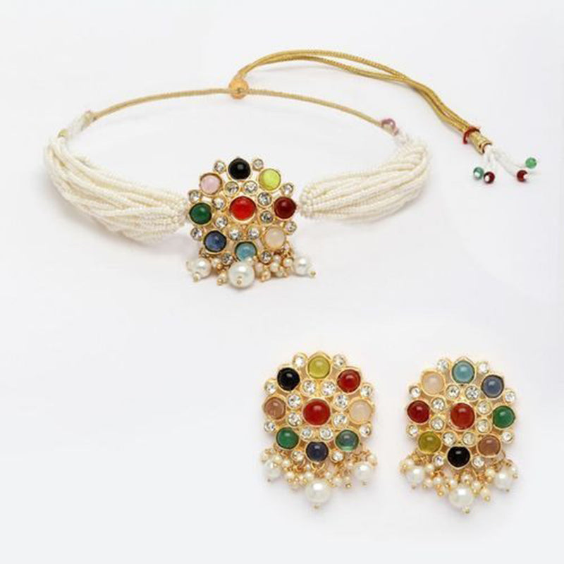 House Of Ree New Stylish Kundan Multi colour Necklace Set for Women | Women | Girls ER170