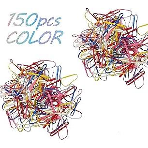 HP HIGH PROFILE Multicolor Rubber Band Soft & Smooth Basic Everyday Wear Thin Elastics Stretchy Hair Tie Ponytail holder Med, for Women/Girls (Pack of 150)