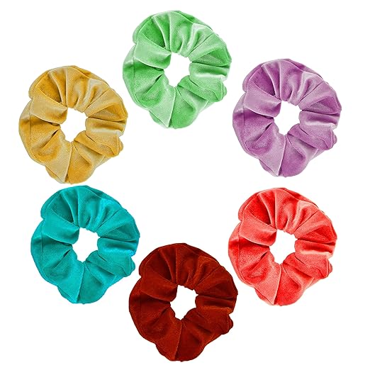 HP HIGH PROFILE Multicolour Hair Band/Ties Elastic Ponytail Holders for Women Girls and Children - 6 pcs