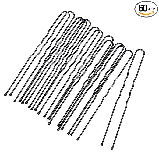 HP HIGH PROFILE Set of 60 pcs (6.5cm) U Shaped Hair Pins/Juda Pins/Bridal U Pins for Bun Maker and Hair Styling for Women and Girls