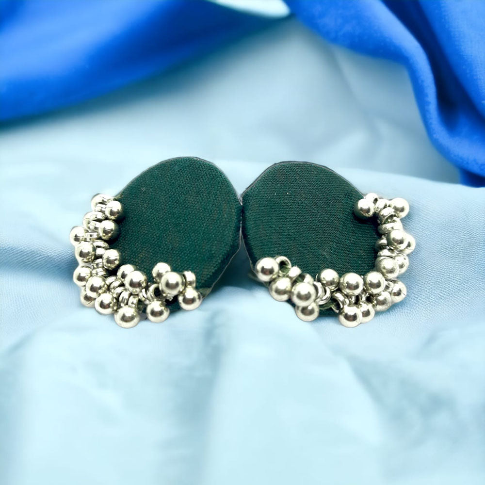 Handmade For Her  Oxidised Plated Handmade Ghungroo Studs Earring