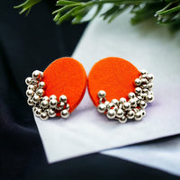 Handmade For Her  Oxidised Plated Handmade Ghungroo Studs Earring